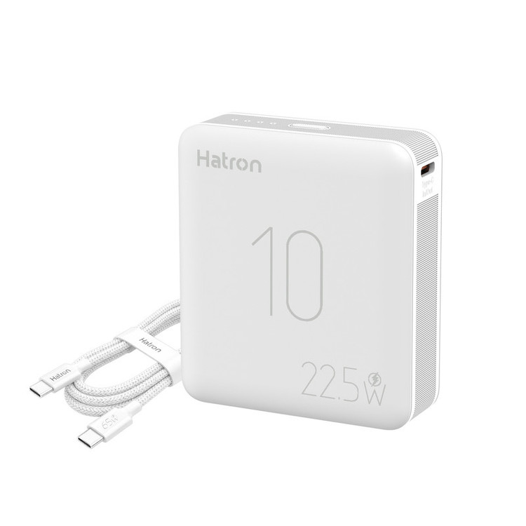 پاوربانک 22.5 وات هترون مدل HPB1065ME ظرفیت 10هزار میلیآمپرساعت