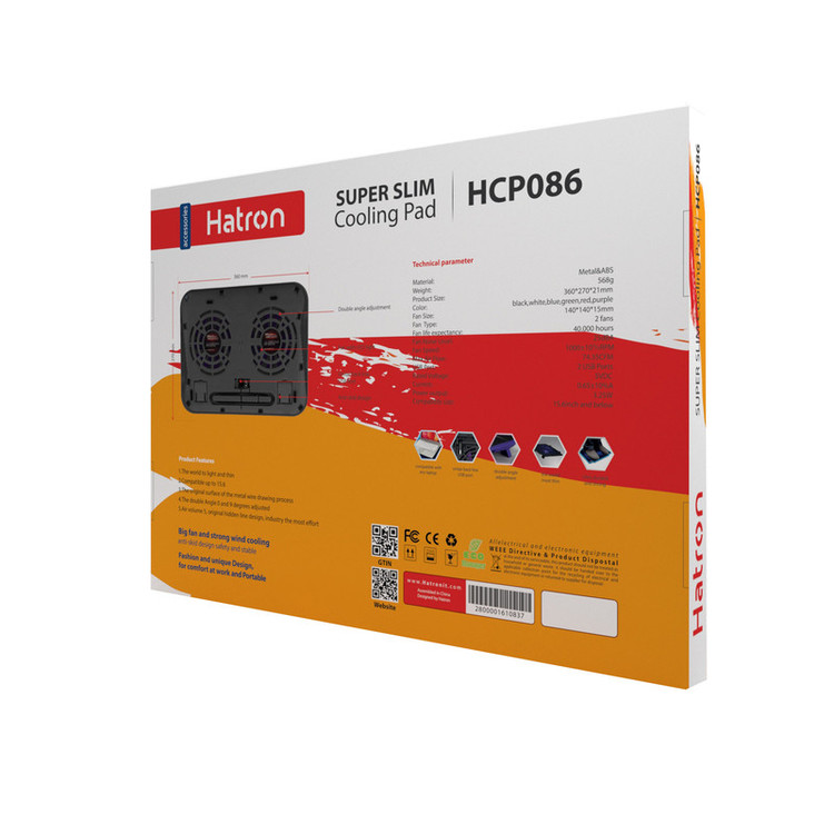 پایه خنک کننده لپ تاپ هترون مدل HCP086