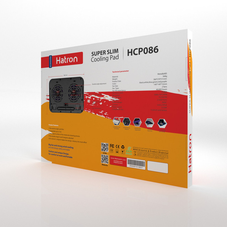 پایه خنک کننده لپ تاپ هترون مدل HCP086