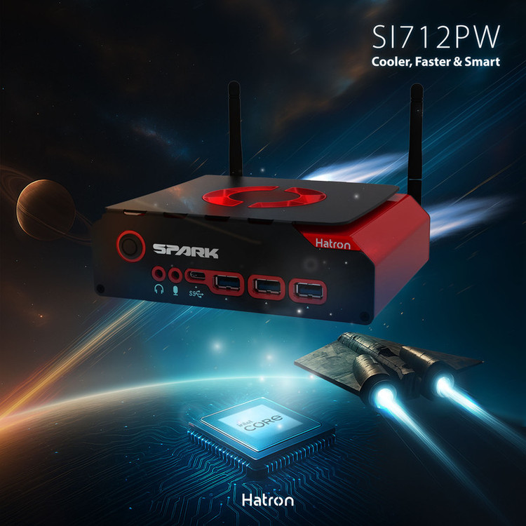 کامپیوتر کوچک هترون مدل SI712PW-i7 1260p-16GB DDR5-512GB SSD M2 با ظرفیت 512 گیگابایت
