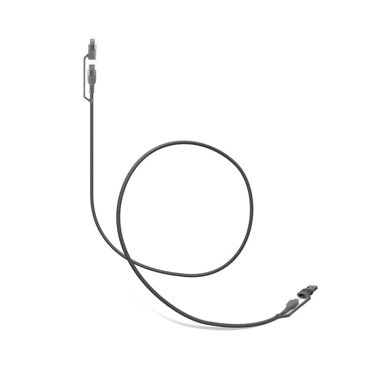 کابل تبدیل USB/USB-C به USB-C/لایتنینگ هترون مدل HC450P طول 1متر