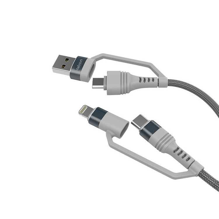 کابل تبدیل USB/USB-C به USB-C/لایتنینگ هترون مدل HC450P طول 1متر