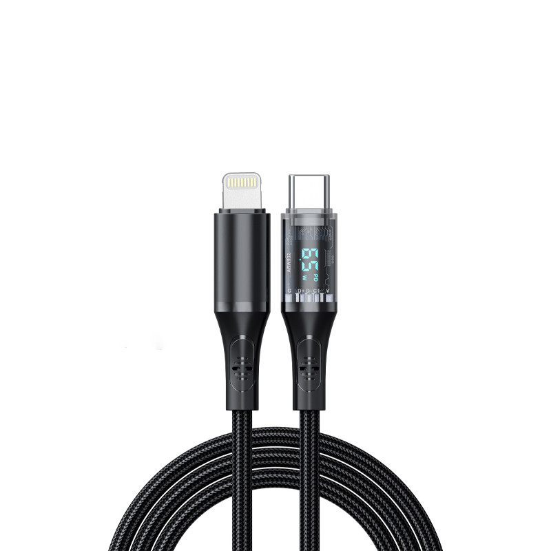 کابل تبدیل USB-C به لایتنینگ هترون مدل HC612IDB طول 1 متر
