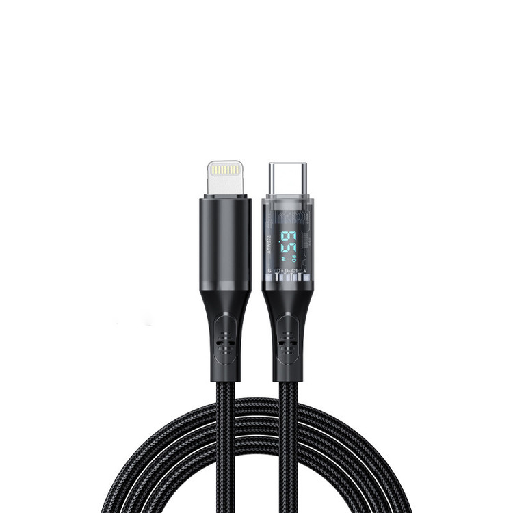کابل تبدیل USB-C به لایتنینگ هترون مدل HC612IDB طول 1 متر
