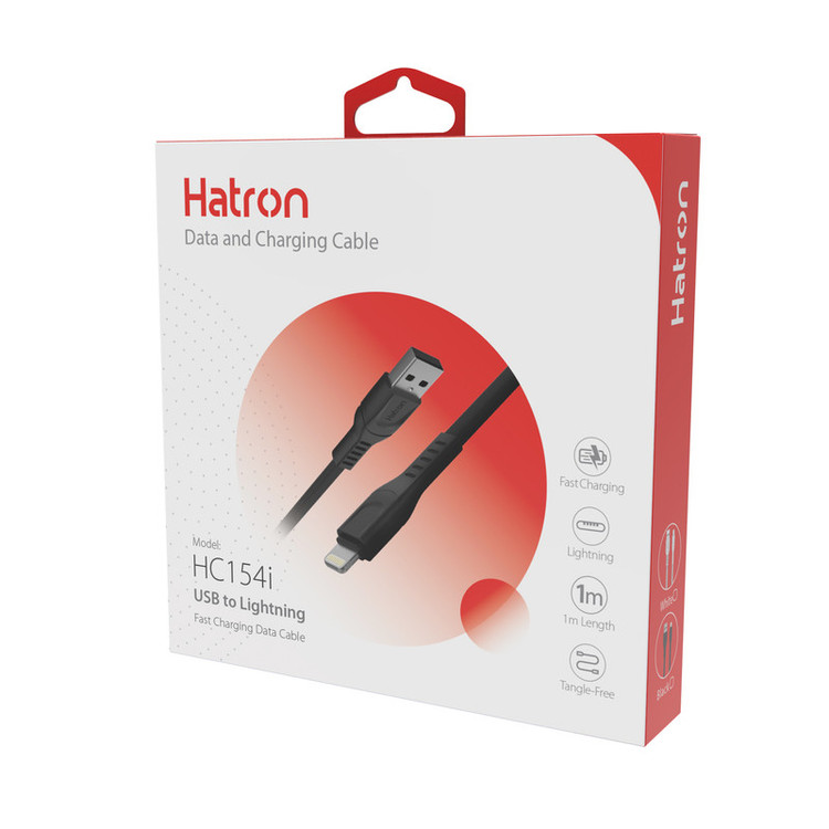 کابل تبدیل USB به لایتنینگ هترون مدل HC154i طول 1متر