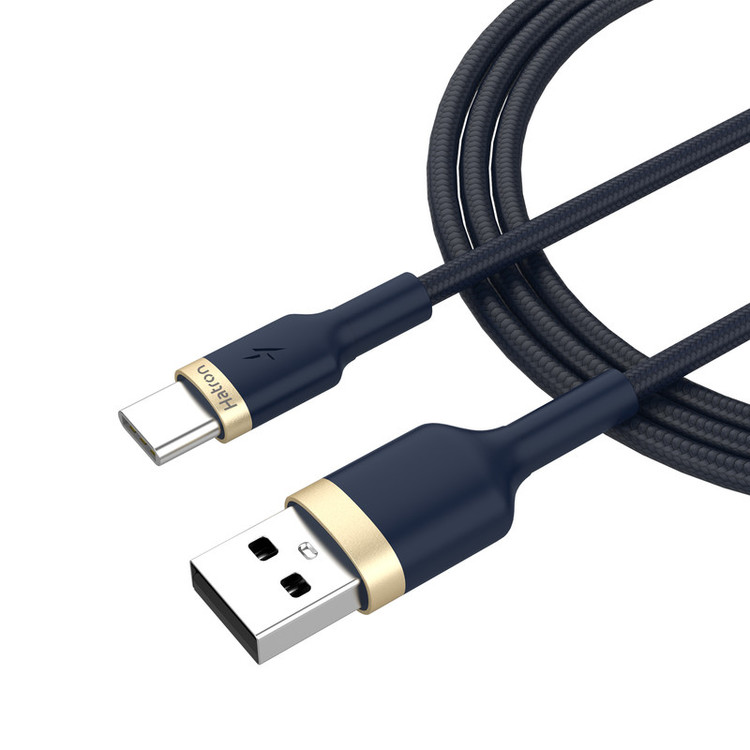 کابل تبدیل USB به USB-C هترون مدل HC203B طول 1 متر