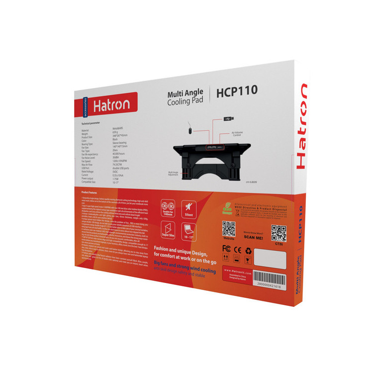 پایه خنک کننده لپ تاپ هترون مدل HCP110