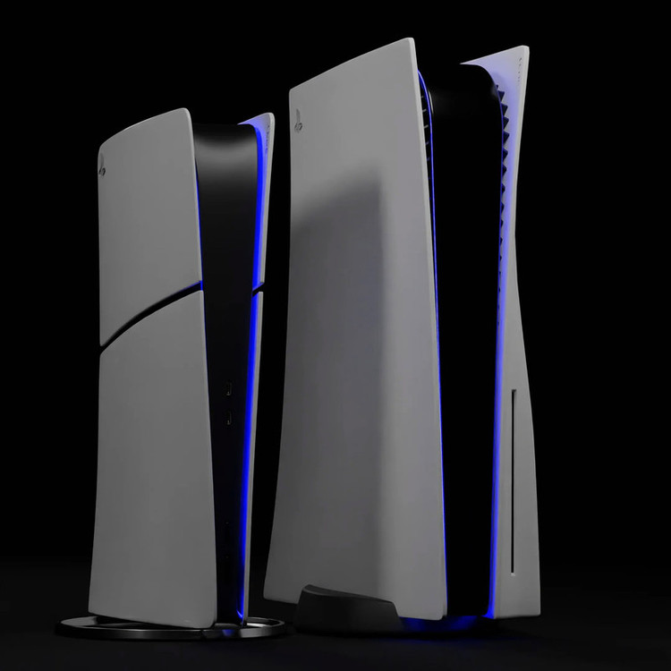 کنسول بازی سونی مدل PlayStation 5 Slim Digital Edition ظرفیت 825 گیگابایت ریجن CFI-2116 اروپا به همراه دسته اضافی و پایه شارژر