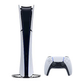 کنسول بازی سونی مدل PlayStation 5 Slim Digital Edition ظرفیت 825 گیگابایت ریجن CFI-2116 اروپا به همراه دسته اضافی و پایه شارژر
