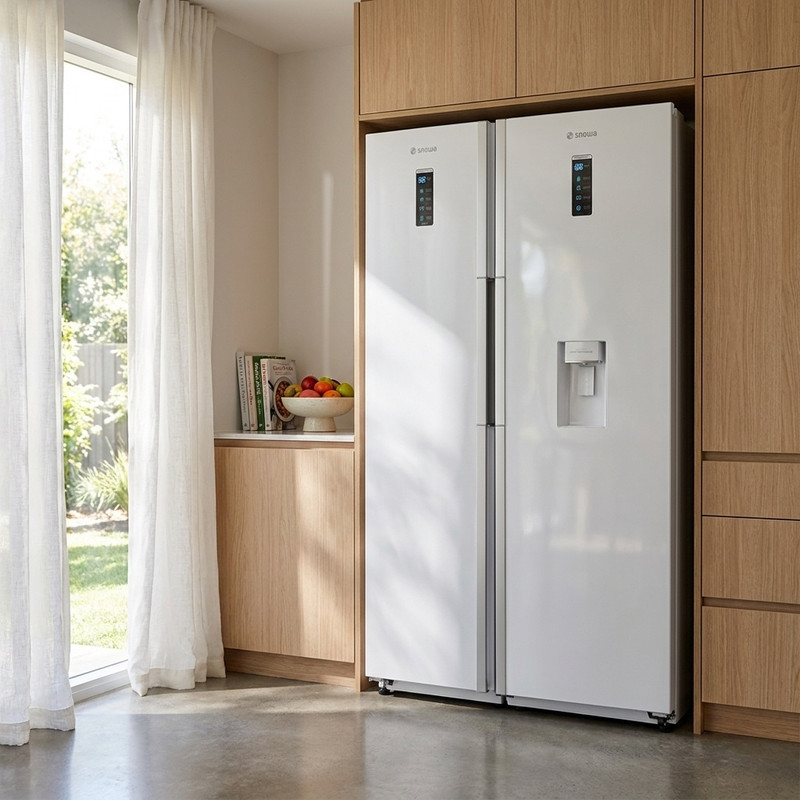 یخچال و فریزر دوقلو 38 فوت اسنوا مدل SRDi/SFDi-M210GW