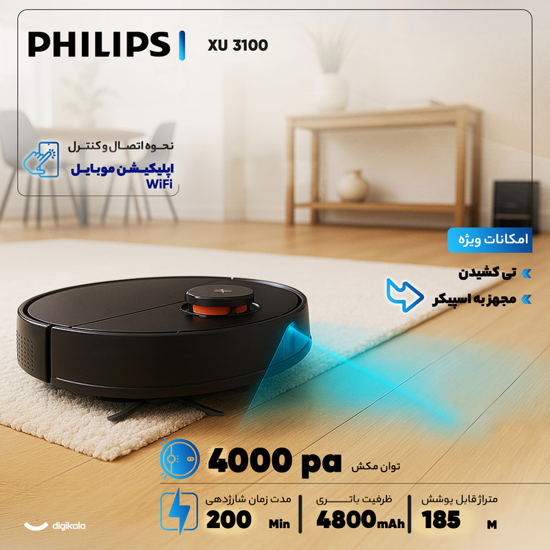 جارو رباتیک فیلیپس مدل XU 3100