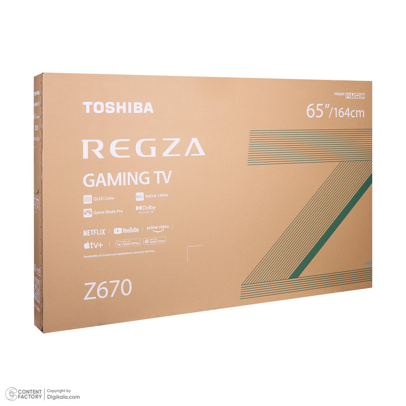 تلویزیون 65 اینچ کیو ال ای دی هوشمند توشیبا مدل 65Z670RP