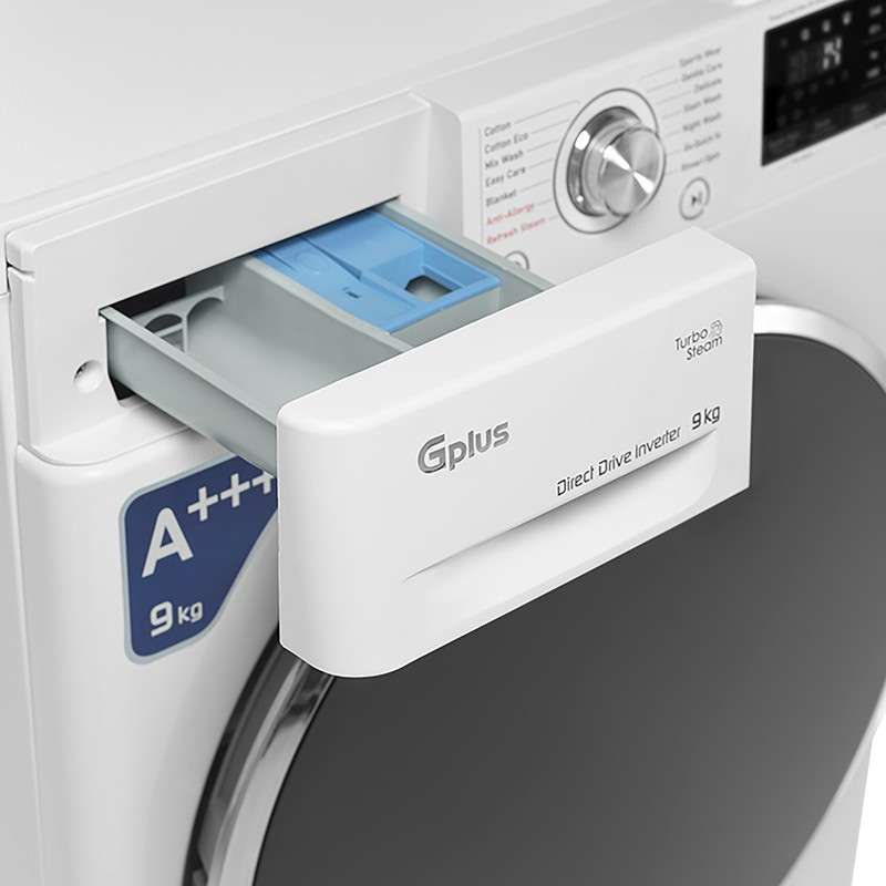 ماشین لباسشویی 9 کیلوگرم اتوماتیک جی پلاس مدل GWM-R909W