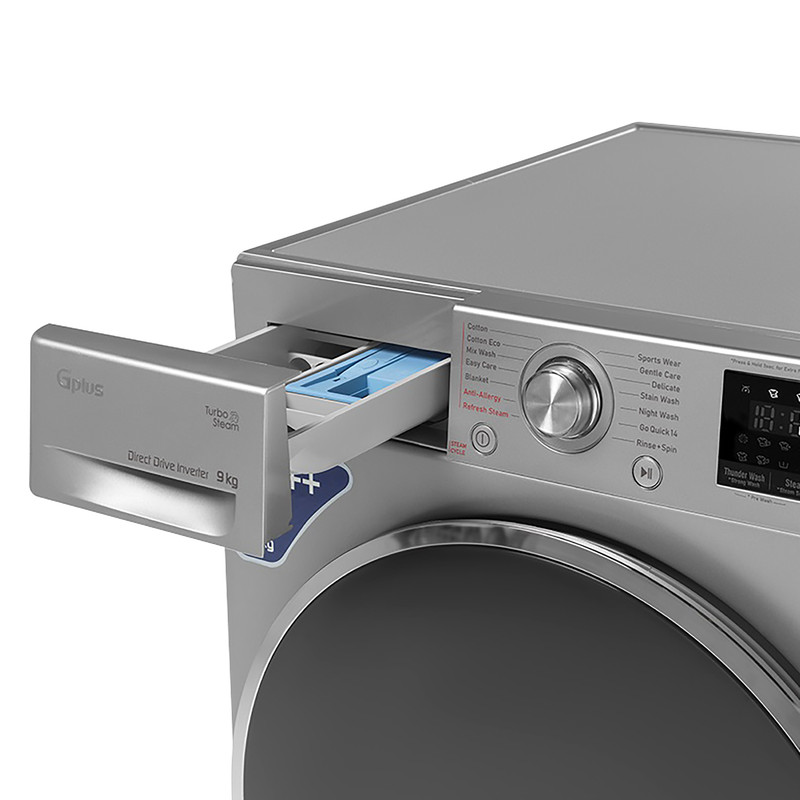 ماشین لباسشویی 9 کیلوگرم اتوماتیک جی پلاس مدل GWM-R909W