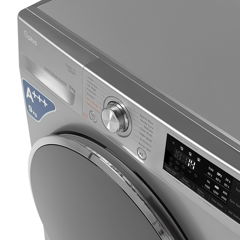ماشین لباسشویی 9 کیلوگرم اتوماتیک جی پلاس مدل GWM-R909W