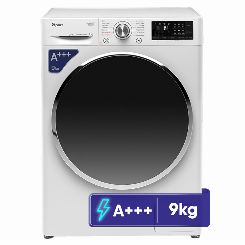 ماشین لباسشویی 9 کیلوگرم اتوماتیک جی پلاس مدل GWM-R99W