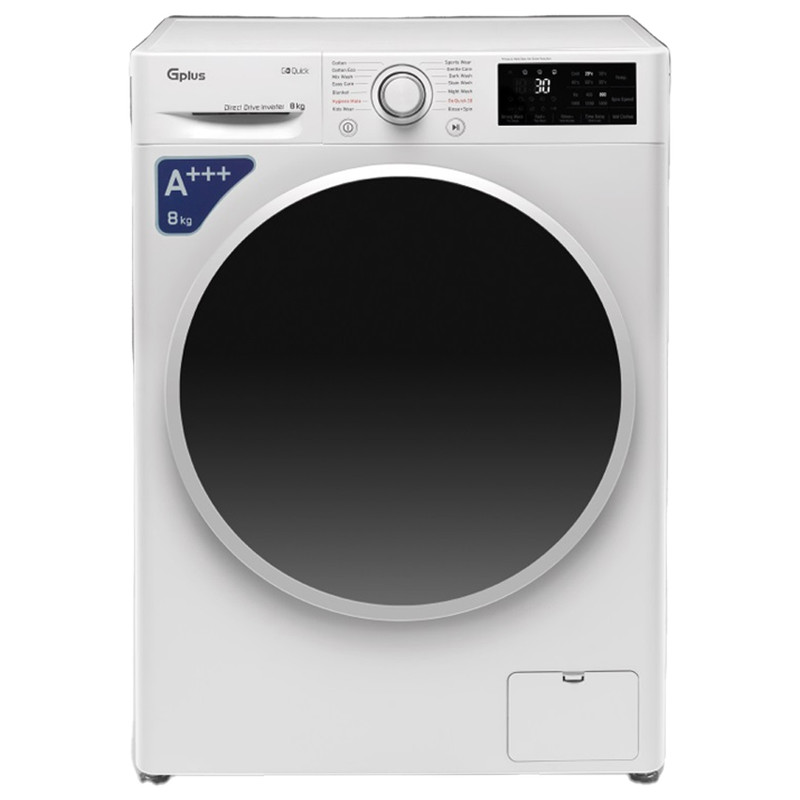 ماشین لباسشویی 8 کیلوگرم اتوماتیک جی پلاس مدل GWM-R87W.KTN