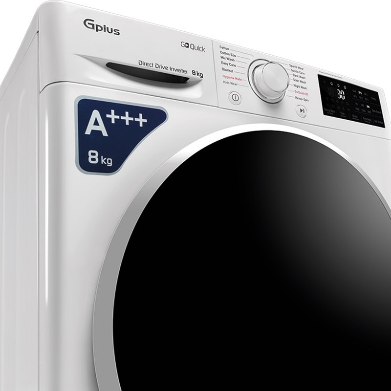 ماشین لباسشویی 8 کیلوگرم اتوماتیک جی پلاس مدل GWM-R87W.KTN