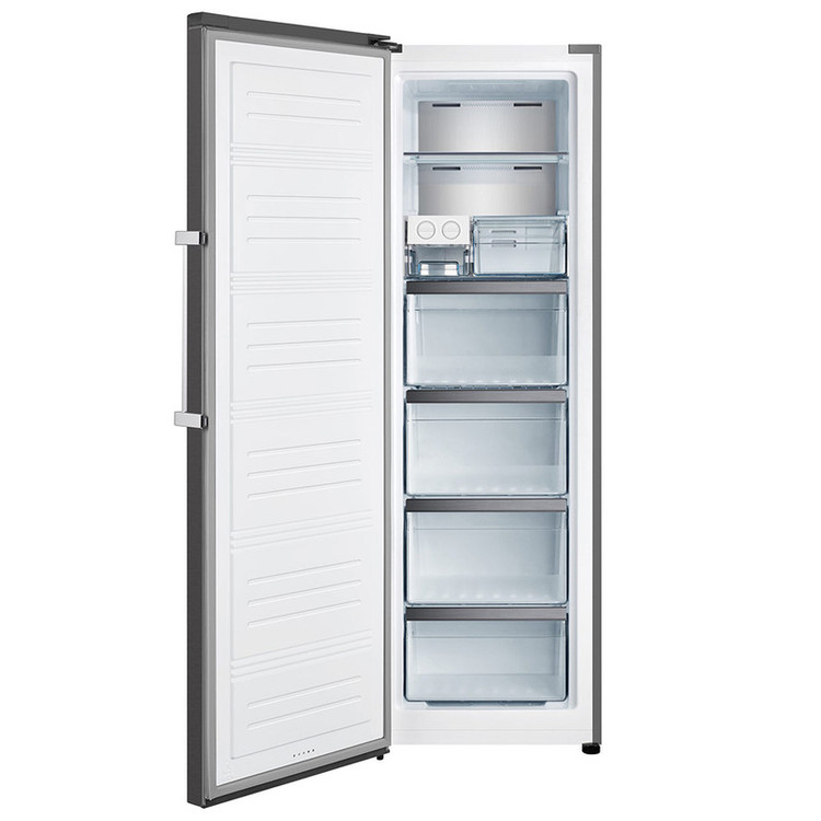 یخچال و فریزر دوقلو 40 فوت هایسنس مدل RS370S/FS270S، دارای نمایشگر و بدون برفک، با ارتفاع 186، پهنای 120 و عمق 67 سانتیمتر، میزان مصرف انرژی A+، دارای 5 طبقه در یخچال و 5 کشو در فریزر، دارای سیستم نوفراست