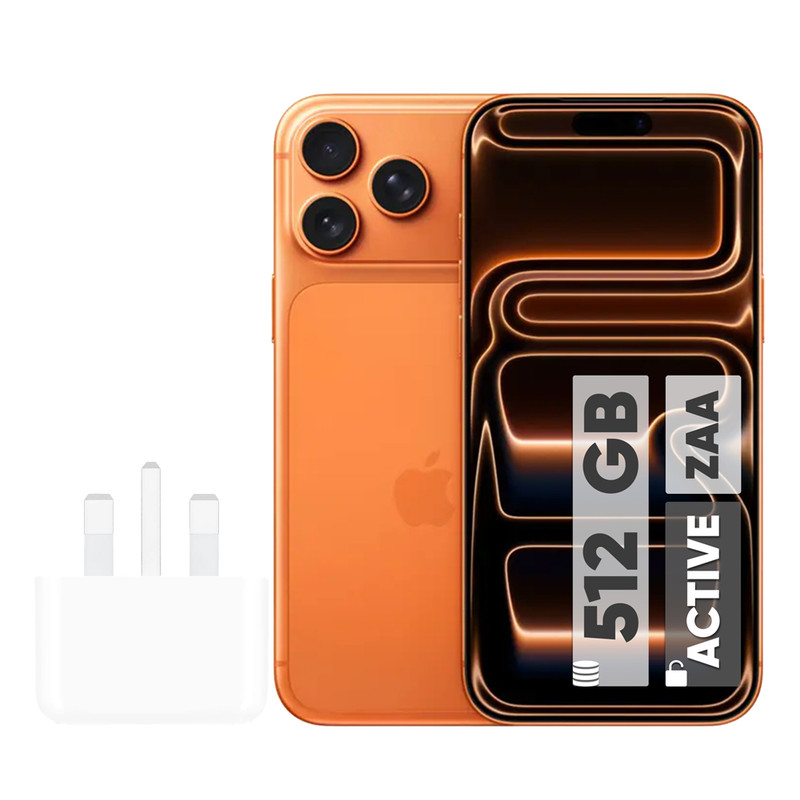 گوشی موبایل اپل مدل iPhone 17 Pro Max ZAA تک سیم کارت + eSim ظرفیت 512 گیگابایت و رم 12 گیگابایت - اکتیو - به همراه شارژر 20 وات اپل