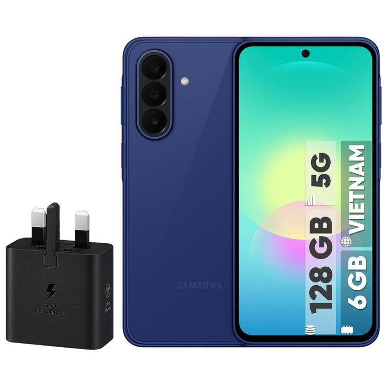 گوشی موبایل سامسونگ مدل Galaxy A27 دو سیم کارت ظرفیت 128 گیگابایت و رم 6 گیگابایت - ویتنام - به همراه شارژر 25 وات سامسونگ
