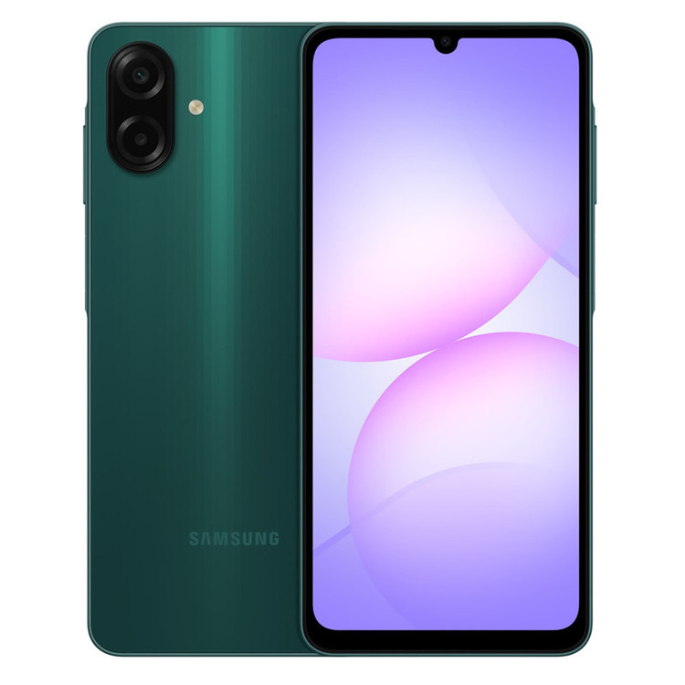 گوشی موبایل سامسونگ مدل Galaxy A07 دو سیم کارت ظرفیت 128گیگابایت و رم 6 گیگابایت - به همراه شارژر 25 وات سامسونگ، 2 عدد قاب و 1 عدد محافظ صفحه نمایش
