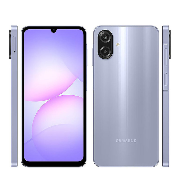 گوشی موبایل سامسونگ مدل Galaxy A07 دو سیم کارت ظرفیت 128 گیگابایت و رم 4 گیگابایت - به همراه شارژر 25 وات سامسونگ، 2 عدد قاب و 1 عدد محافظ صفحه نمایش