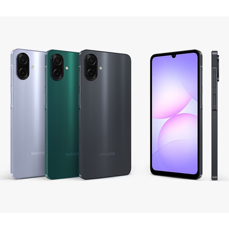 گوشی موبایل سامسونگ مدل Galaxy A07 دو سیم کارت ظرفیت 128 گیگابایت و رم 4 گیگابایت - به همراه شارژر 25 وات سامسونگ، 2 عدد قاب و 1 عدد محافظ صفحه نمایش