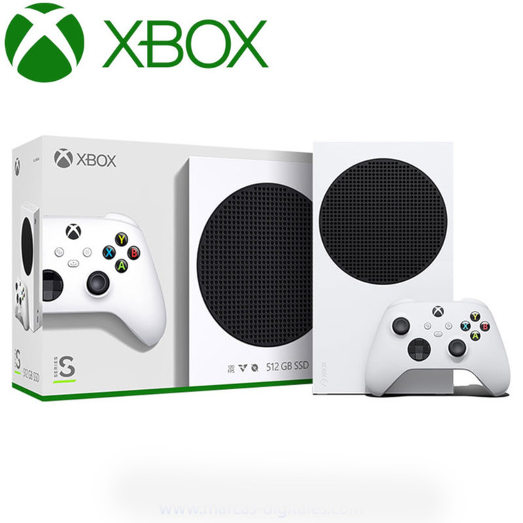 کنسول بازی مایکروسافت مدل XBOX SERIES S ظرفیت 512 گیگابایت به همراه کارت طلایی نصب بازی
