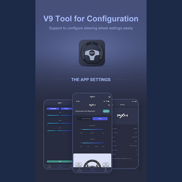 گجت دسته فرمان بازی پی ایکس ان مدل V9