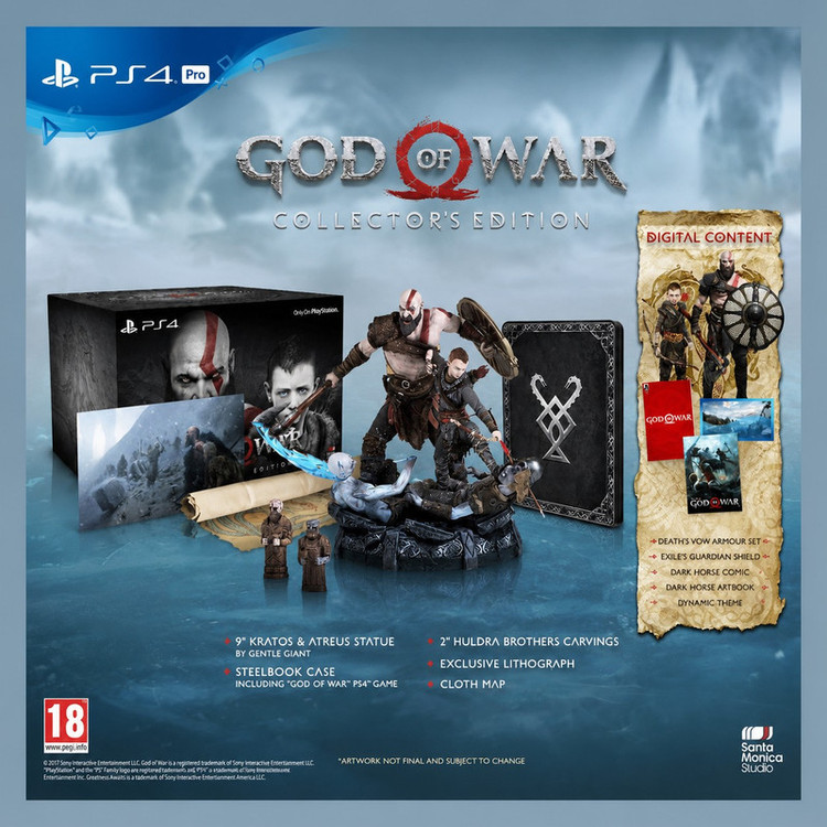 بازی God of War نسخه Collector’s Edition مخصوص Ps4