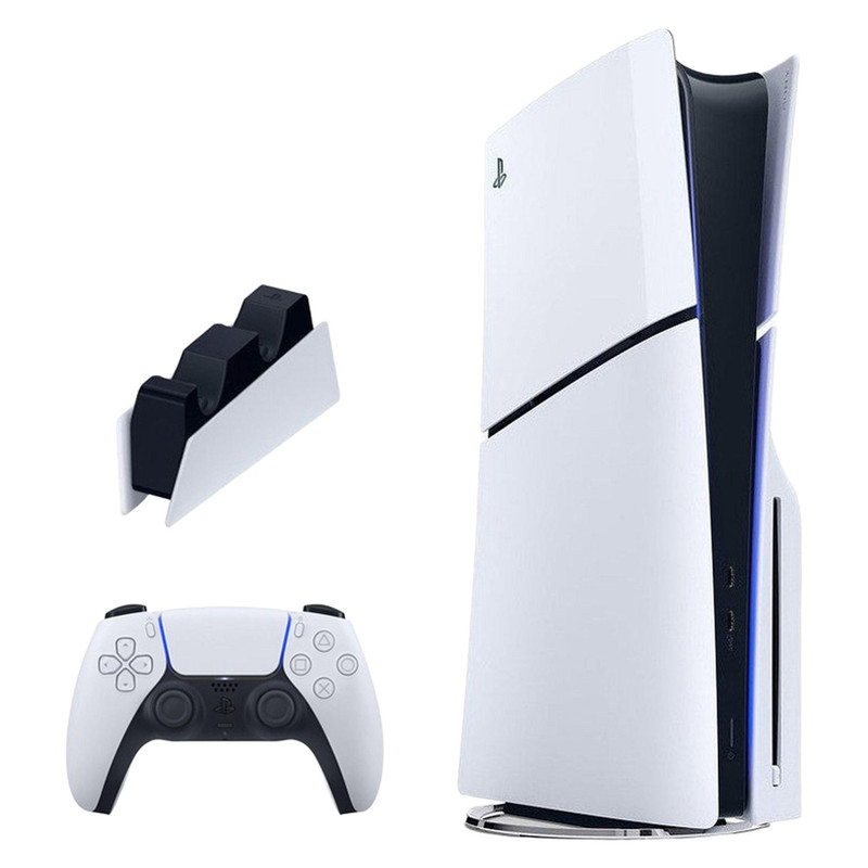 کنسول بازی سونی مدل PlayStation 5 Slim ظرفیت یک ترابایت ریجن 2016A اروپا به همراه پایه شارژر