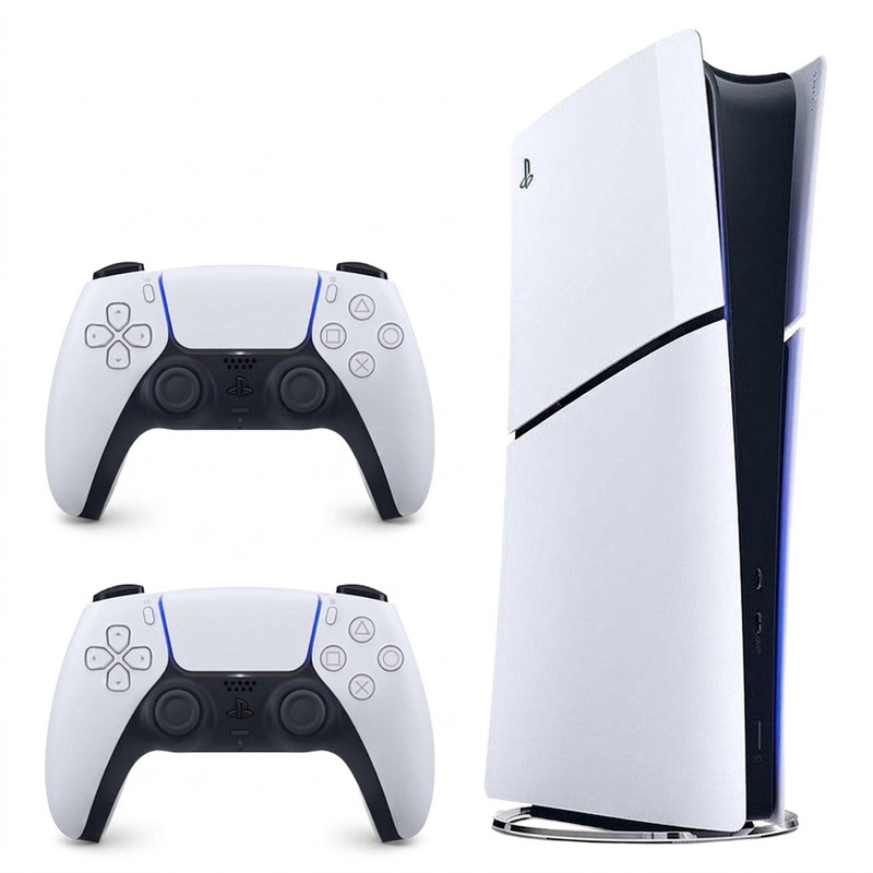 کنسول بازی سونی مدل PlayStation 5 Slim Digital Edition ظرفیت یک ترابایت ریجن 2016B اروپا به همراه دسته اضافه