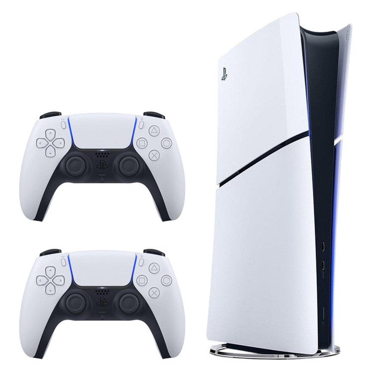 کنسول بازی سونی مدل PlayStation 5 Slim Digital Edition ظرفیت یک ترابایت ریجن 2016B اروپا به همراه دسته اضافه