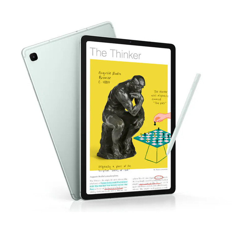 تبلت 10.4 اینچ سامسونگ مدل Galaxy Tab S6 Lite 2024 Wi-Fi با ظرفیت 128 گیگابایت و رم 4 گیگابایت، رزولوشن دوربین اصلی ۸ مگاپیکسل، پشتیبانی از قلم
