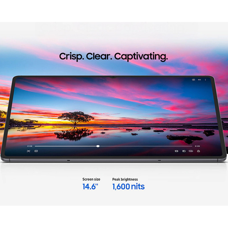 تبلت ۱۴.۶ اینچ سامسونگ مدل Galaxy Tab S11 Ultra ظرفیت 256 گیگابایت و رم 12 گیگابایت، قابلیت پشتیبانی از سیم کارت، رزولوشن دوربین ۱۳ مگاپیکسل، پشتیبانی از قلم و کیبورد
