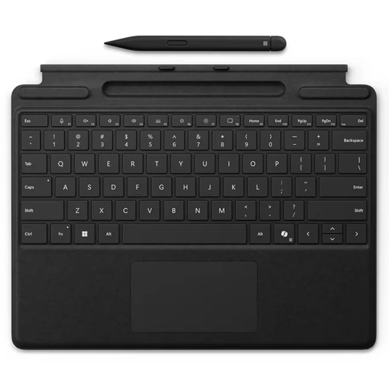 تبلت 13 اینچی مایکروسافت مدل Surface Pro 10-Core Ultra 7 165U ظرفیت 1 ترابایت و رم 64 گیگابایت به همراه کیبورد Surface Pro Copilot و قلم Slim Pen 2