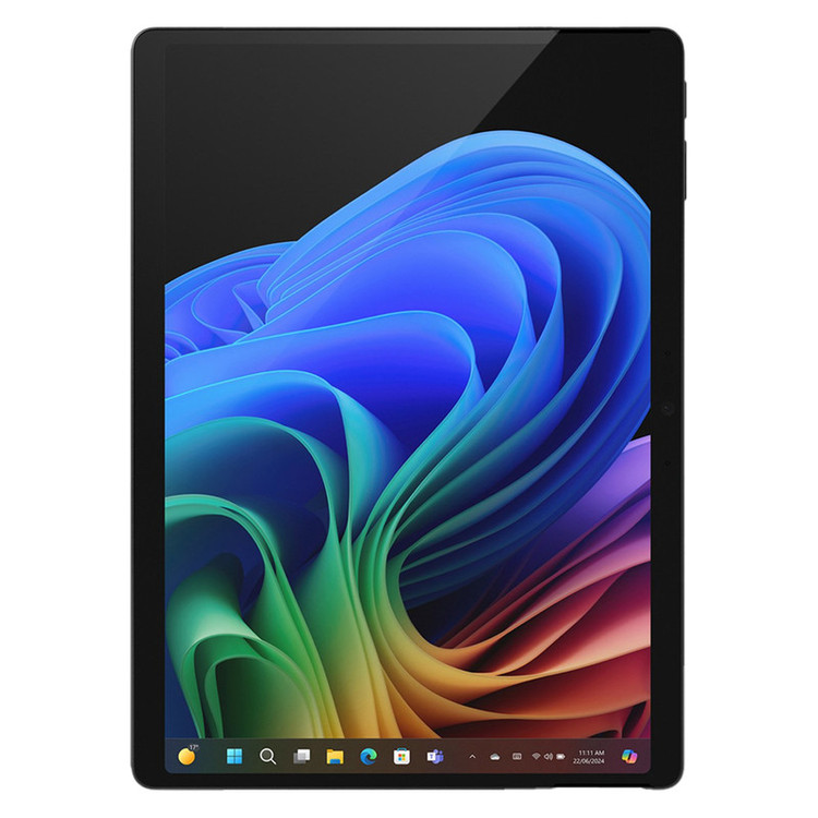 تبلت 13 اینچ مایکروسافت مدل Surface Pro 11 با پردازنده Intel Core Ultra 7-266V و 16GB رم LPDDR5x، حافظه SSD با ظرفیت 512GB، صفحه نمایش PixelSense Flow با نرخ بهروزرسانی 120 هرتز، سیستم عامل Windows 11