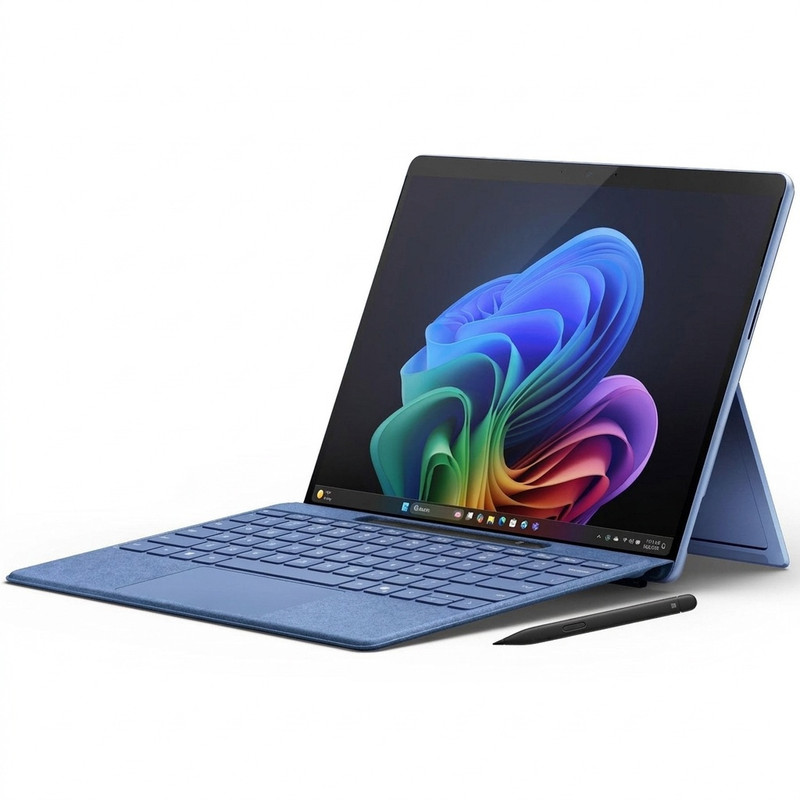 تبلت 13 اینچی مایکروسافت مدل Surface Pro 11-Snapdragon X Elite OLED ظرفیت 1 ترابایت و رم 16 گیگابایت به همراه کیبورد Surface Pro Copilot و قلم Slim Pen 2