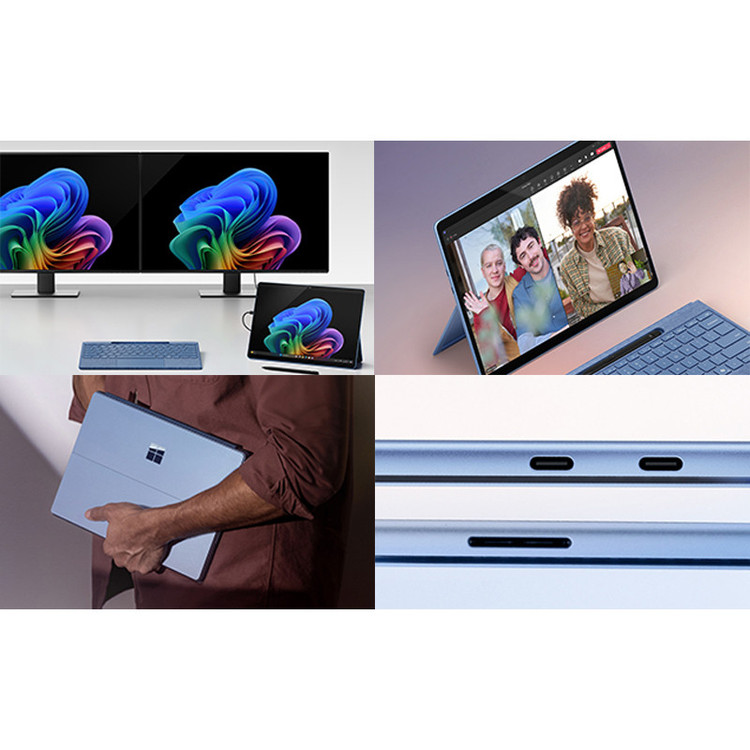 تبلت 13 اینچی مایکروسافت مدل Surface Pro 11-Snapdragon X Elite OLED ظرفیت 512 گیگابایت و رم 16 گیگابایت به همراه کیبورد Surface Pro Copilot