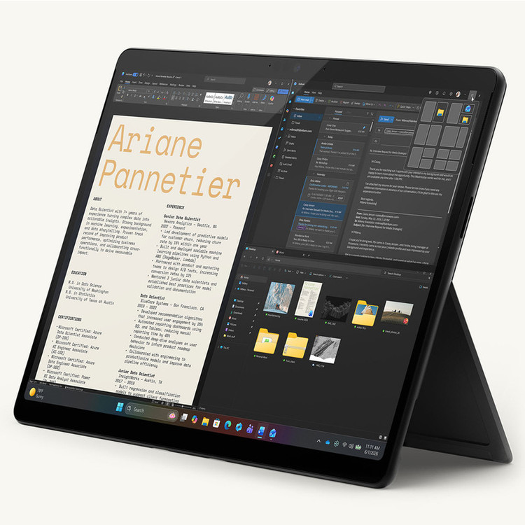 تبلت 13 اینچ مایکروسافت مدل Surface Pro Snapdragon X2 Elite OLED 2026 ظرفیت 512 گیگابایت و رم 16 گیگابایت
