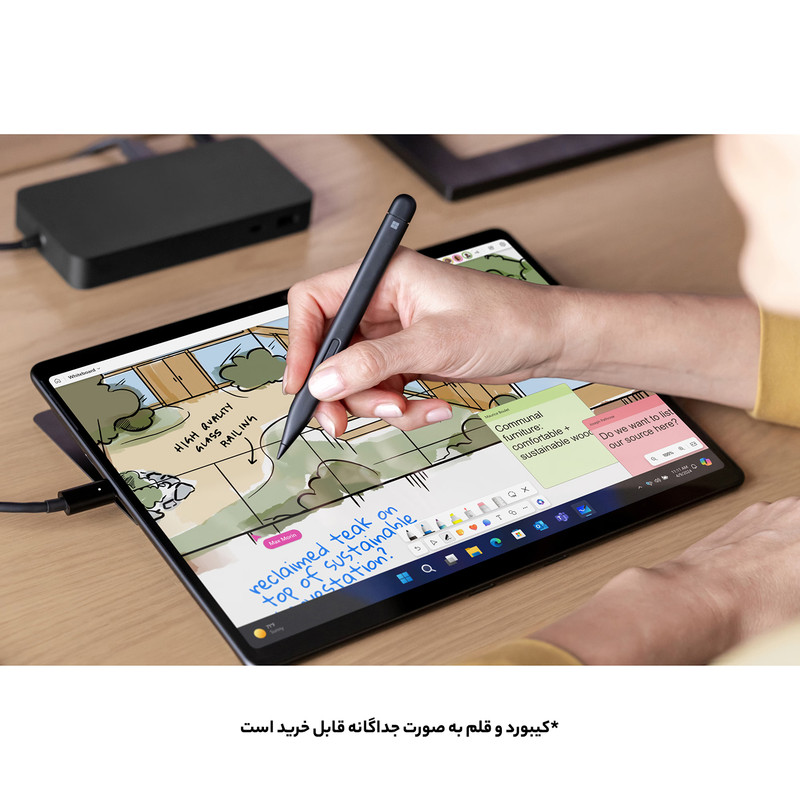 تبلت 13 اینچی مایکروسافت مدل Surface Pro 10-Core Ultra 7 165U ظرفیت 1 ترابایت و رم 16 گیگابایت