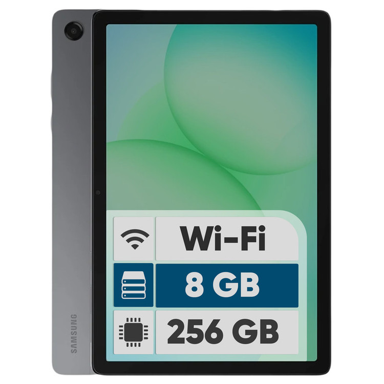 تبلت 11 اینچ سامسونگ مدل Galaxy Tab A11 Plus Wi-Fi، ظرفیت 256 گیگابایت و رم 8 گیگابایت، رزولوشن دوربین 8 مگاپیکسل به همراه شارژر دیواری 25 وات سامسونگ مدل T2510