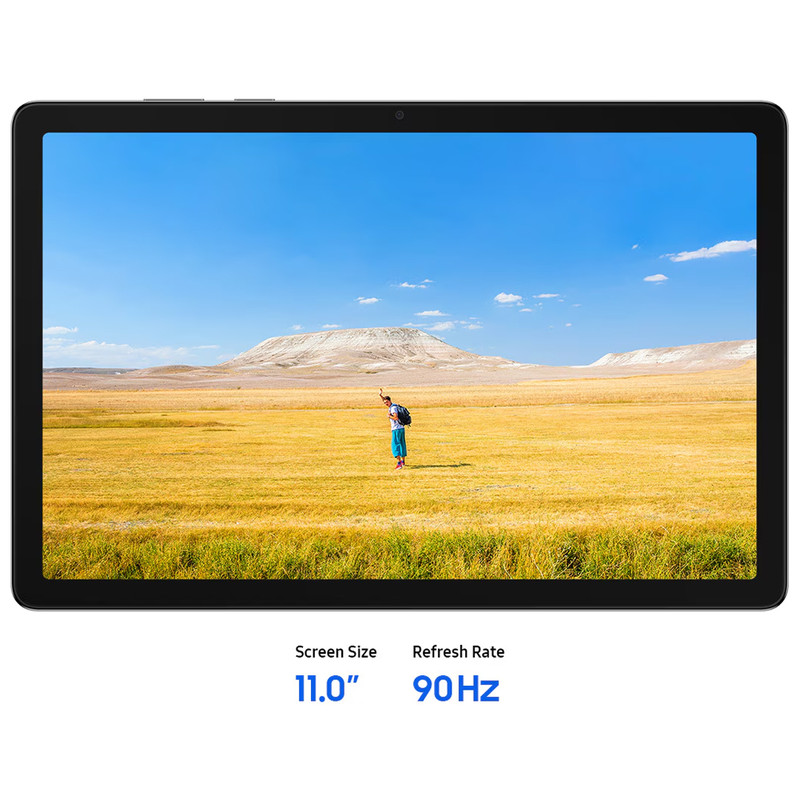 تبلت 11 اینچ سامسونگ مدل Galaxy Tab A11 Plus Wi-Fi، ظرفیت 256 گیگابایت و رم 8 گیگابایت، رزولوشن دوربین 8 مگاپیکسل به همراه شارژر دیواری 25 وات سامسونگ مدل T2510