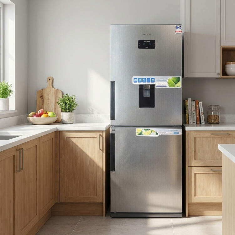 یخچال فریزر طرح فریزر پایین 22 فوت استیلون مدل SPIRING - 17402