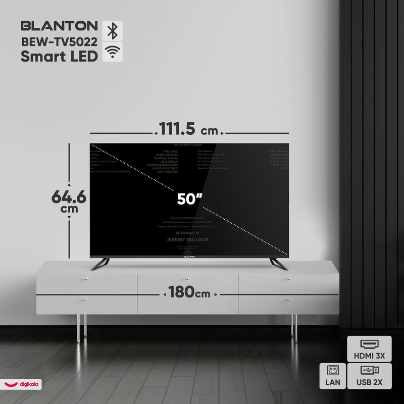 تلویزیون 50 اینچ ال ای دی هوشمند بلانتون مدل BEW-TV5022