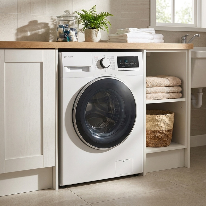 ماشین لباسشویی 7 کیلوگرم اتوماتیک اسنوا مدل SWM-A71W