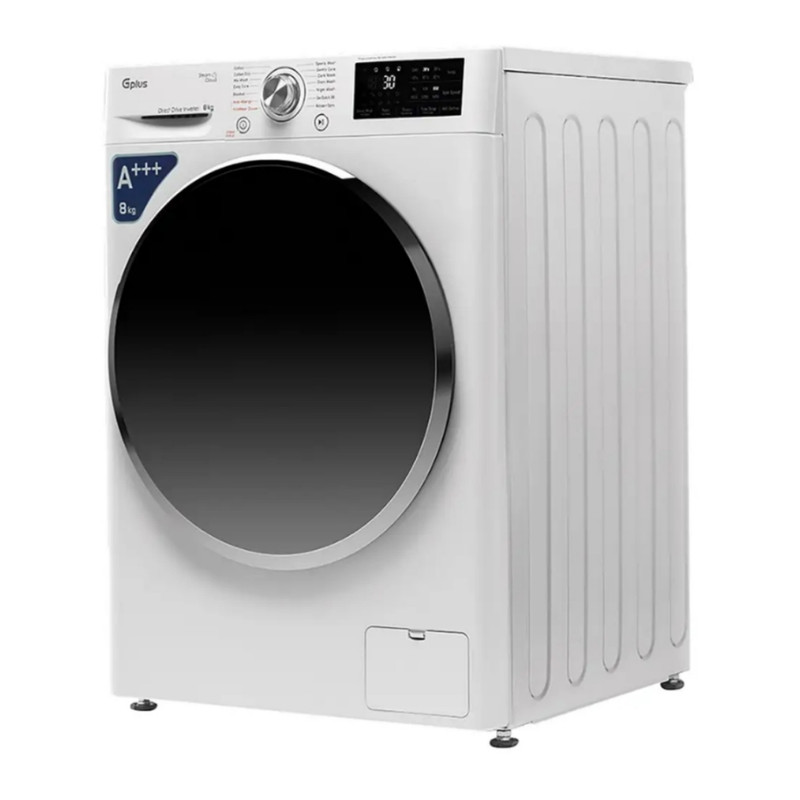 ماشین لباسشویی 8 کیلویی اتوماتیک جی پلاس مدل GWM-R808WN