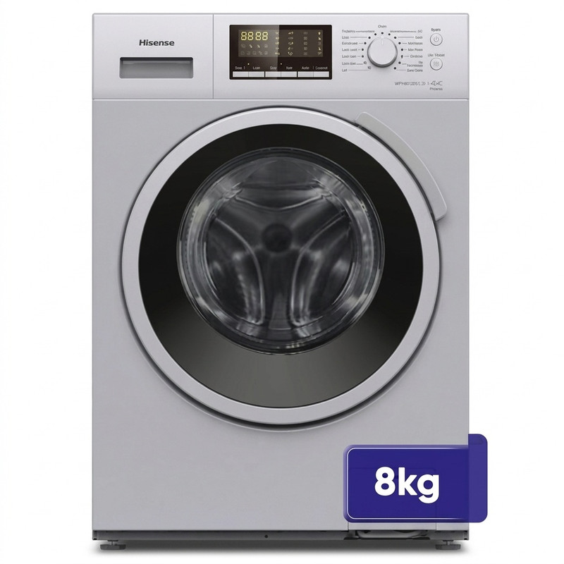 ماشین لباسشویی 8 کیلوگرم اتوماتیک هایسنس مدل WFH8012DS