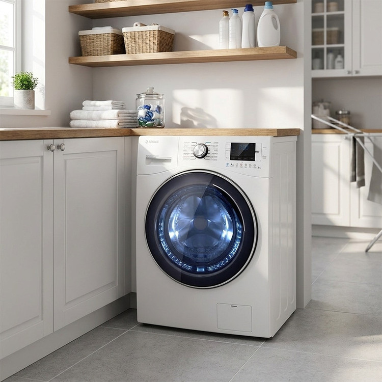 ماشین لباسشویی 8 کیلوگرم اتوماتیک اسنوا مدل SWM-D80S